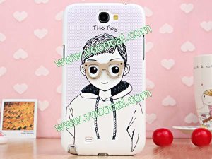 3D Cute Fashion Protective Case Cover for Samsung Galaxy Note 2 N7100 Glass Boy