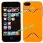 Hard Plastic Credit Card Holder Slot Case Cover Skin for iPhone 5 Orange