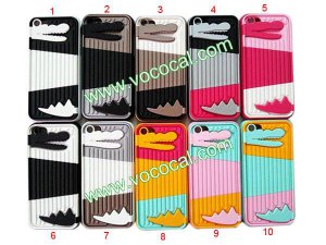 New Protective Crocodile Animal Shaped Stand Case Cover Skin for iPhone 5