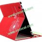 PU Leather Dandelion Book Stand Case Smart Cover for iPad 2 The New iPad 3 Red
