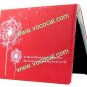 PU Leather Dandelion Book Stand Case Smart Cover for iPad 2 The New iPad 3 Red