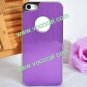 Metal Brushed Plating Housing Back Battery Cover for iPhone 5 Purple
