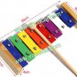 8 Keys Musical Education Wooden Toy Xylophone for Kids Children