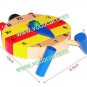 Cute Wooden Alarm Clock Assembly Connection Puzzle Toy for Kids Children