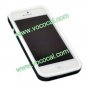 New Dual Color Flexible TPU Protective Case Cover Skin for iPhone 5 White