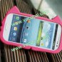 New Cute Cartoon Cat Silicone Protective Case Cover for Samsung Galaxy S3 i9300
