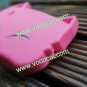3D Cute Cat Soft Silicone Case Cover Skin for Samsung Galaxy Ace S5830 Rose