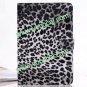 Fashion Leopard PU Leather Flip Stand Case Cover Skin for iPad Mini Black-White