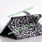 Fashion Leopard PU Leather Flip Stand Case Cover Skin for iPad Mini Black-White