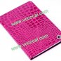 PU Leather Crocodile Croco Book Stand Case Smart Cover for iPad Mini Rose