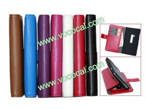 PU Leather Business Wallet Book Card Holder Stand Case Cover for Nokia Lumia 920