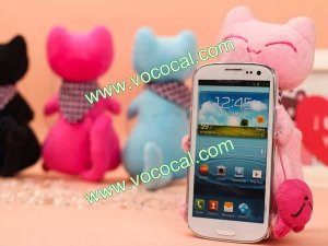 3D Cute Cartoon Tail Cat Stand Case Cover for Samsung Galaxy S3 i9300 Pink