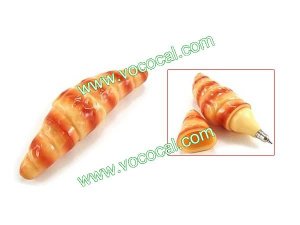 Novelty Croissant Bread Pen Ballpoint Pen Fridge Magnet Sticker