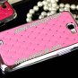 Bling Rhinestone Hard Case Cover Skin for Samsung Galaxy Note 2 N7100 Pink