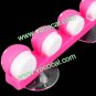 Multi-Function Mushroom Style Toothbrush Holder Set with Suction Cup Pink