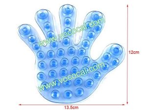 Magic Palm Double Sided Suction Sucker Cup Bathroom Helper Blue