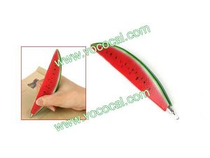 Novelty Watermelon Shaped Pen Ballpoint Pen Fridge Magnetic Sticker