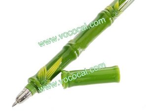 Novelty Bamboo Shaped Pen Ballpoint Pen Fridge Magnetic Sticker