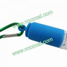New Mini Torch USB Rechargeable LED Light Flashlight With Keyring Blue