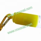 New Mini Torch USB Rechargeable LED Light Flashlight With Keyring Yellow