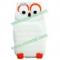 3D Cute Cartoon Owl Silicone Case Cover Skin for iPhone 5 White