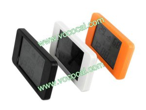 New Desk Digital LCD Thermometer Hygrometer Calendar Alarm Clock
