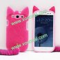 3D Cute Fluffy Tail Cat TPU Case Cover Skin for Samsung Galaxy S3 i9300