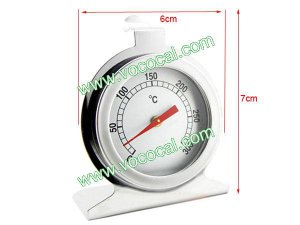 Stainless Steel Roast Oven Thermometer Home Cooking 0~300 C