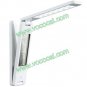 Folding Touch LED Rechargeable Desk Lamp with Calendar Alarm Clock White