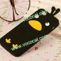 3D Cute Cartoon Silicone Chicken Animal Protective Case Cover for iPhone 5 Black