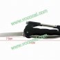 Multifunction Carabiner Keychain Knife Tool with LED Light Black