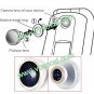 New Magnetic 180 Fish Eye Lens for iPhone 5 4 F200HD F500HD F600HD Black