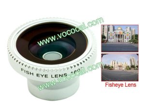 Universal 180 Fish Eye Lens for iPhone 5 4 F200HD F500HD F600HD Silver