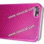 Ultra Thin Aluminum Mesh Heat Dissipation Hard Case Cover Skin for iPhone 5 Rose