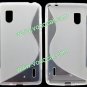 S Line TPU Frosted Protective Case Cover Skin for LG E973 Optimus G Clear White