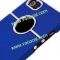 PC Frosted Plating Hard Protective Case Cover Skin for iPhone 5 Blue