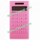 Mini 10 Digits Electronic Solar Calculator Pink