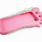 Cute 3D Big Foot Silicone Protective Case Cover Skin for iPhone 5 Pink
