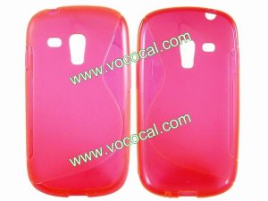 S Line Flexible TPU Protective Case Cover Skin for Samsung Galaxy S3 Mini i8190