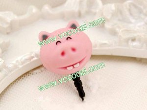 Pig 3.5mm Earphone Jack Dustproof Plug Ear Dust Cap for iPhone 5 4 iPad Samsung