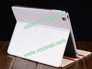 PU Leather Diamond Pattern Book Stand Case Smart Cover for iPad 2 The New iPad 3