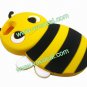 Cute 3D Bee Silicone Case Cover Skin for iPhone 5 Yellow