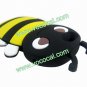 Cute 3D Bee Silicone Case Cover Skin for iPhone 5 Black