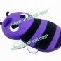Cute 3D Bee Silicone Case Cover Skin for iPhone 5 Purple