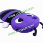 Cute 3D Bee Silicone Case Cover Skin for iPhone 4 4S Purple