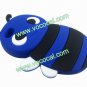 Cute 3D Bee Silicone Case Cover Skin for iPhone 4 4S Blue