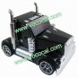 Truck Car Shape TF Card USB FM Radio Mini Portable Speaker Sound Box Black