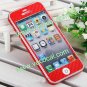 Carbon Fiber Full Body Protection Sticker for iPhone 5 Red