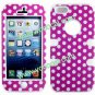 Polka Dots PC + Silicone 3 in 1 Combo Protective Case Cover Skin for iPhone 5