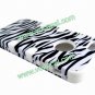 Zebra PC + Silicone 3 in 1 Combo Protective Case Cover Skin for iPhone 5 White